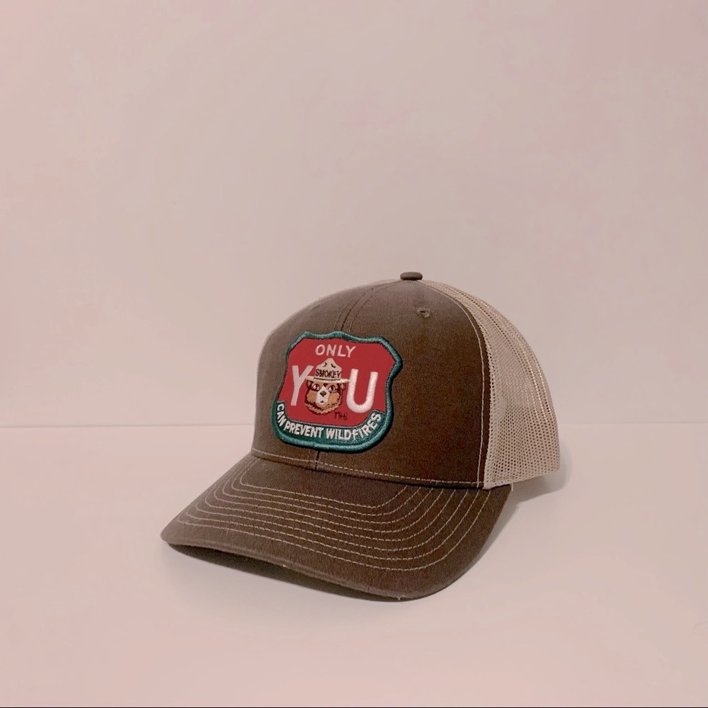 Smokey The Bear Patch Trucker Hat